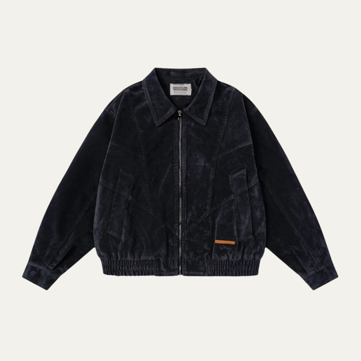 Men's Soft Leather Bomber Coat