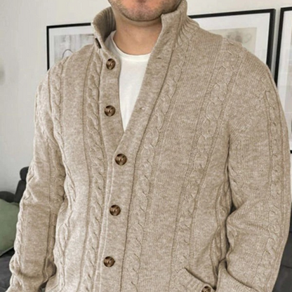 Men's Stylish Open-Front Cardigan