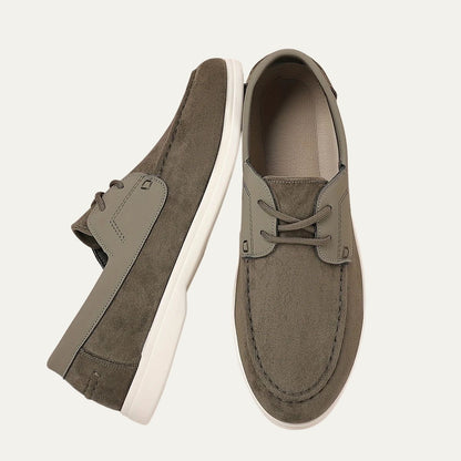 Luxury Brown Leather Boat Shoes