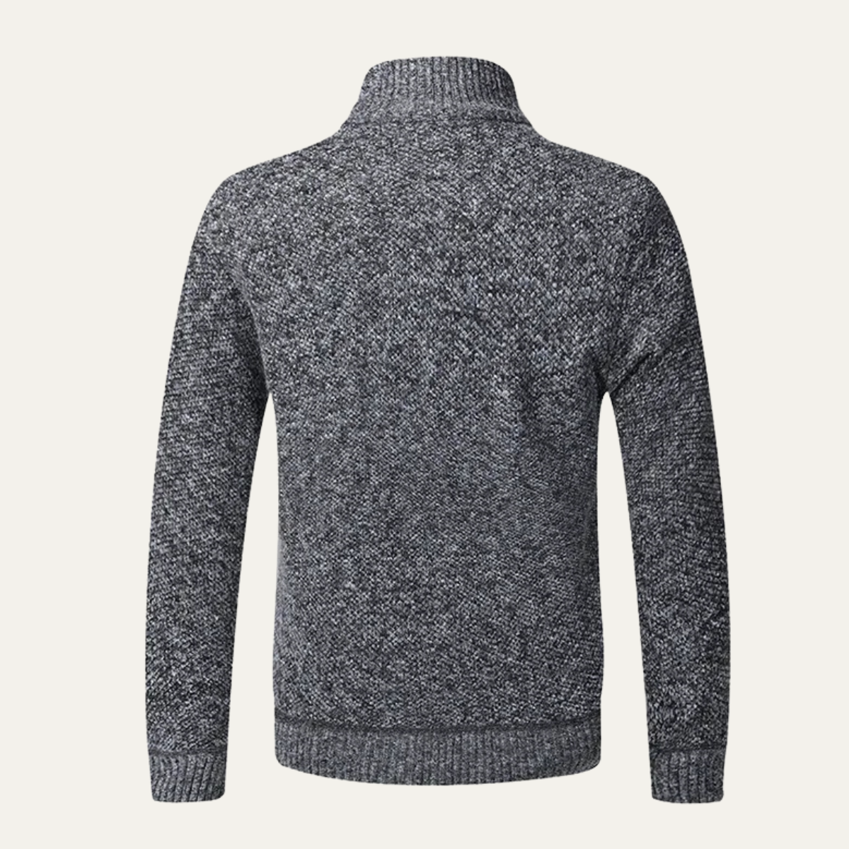 Men's Soft Zip Up Knitted Fleece Jacket