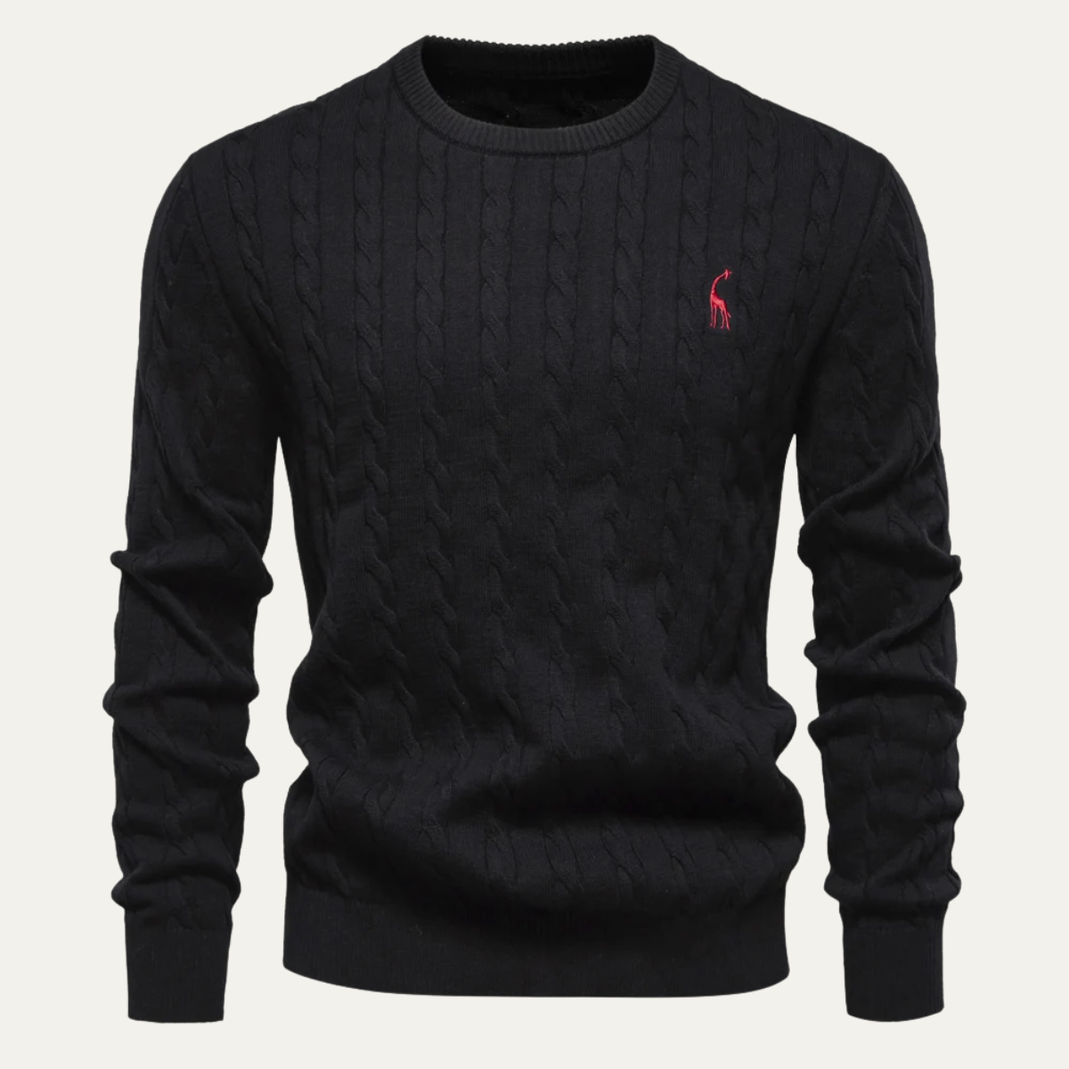 Men's Traditional Knit Crew Neck Pullover Sweater - OutfitLondon