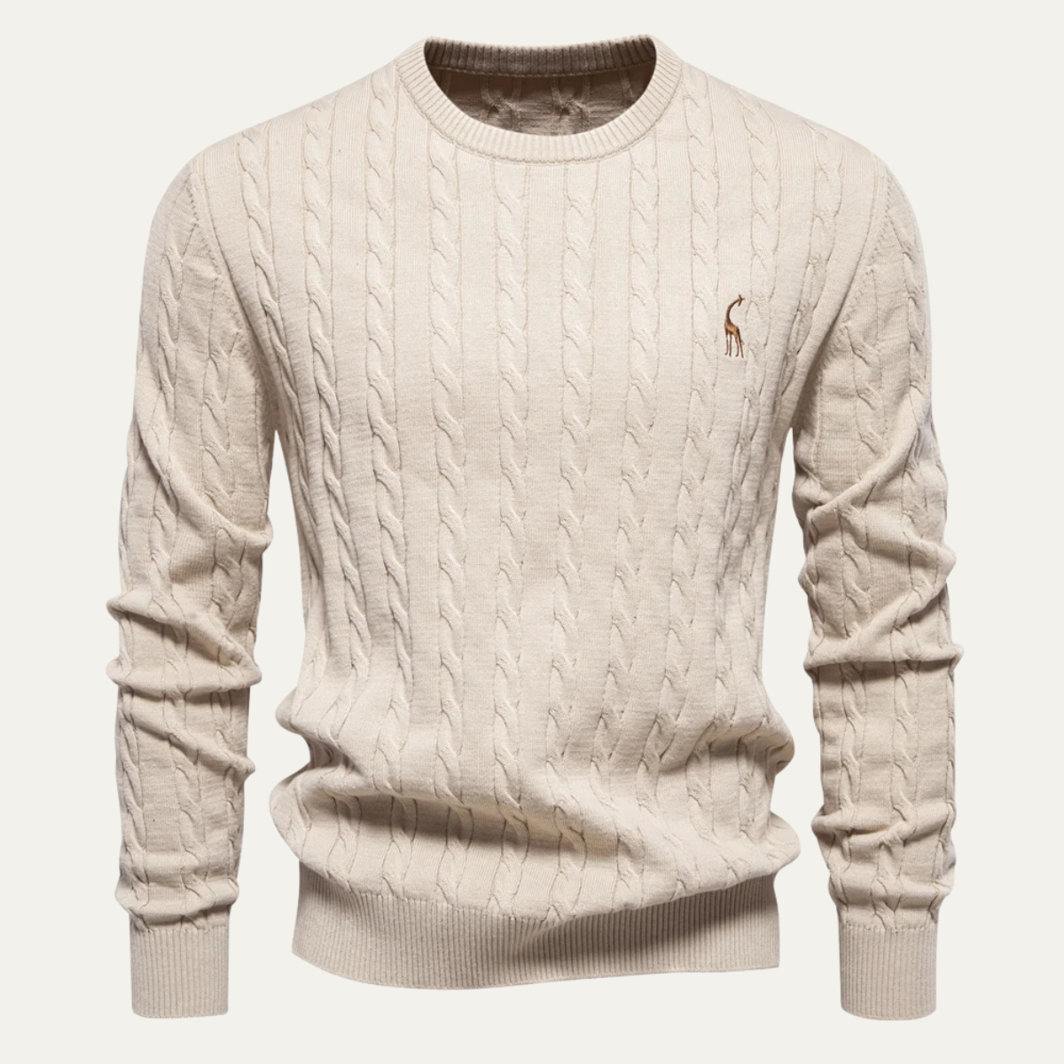 Men's Traditional Knit Crew Neck Pullover Sweater