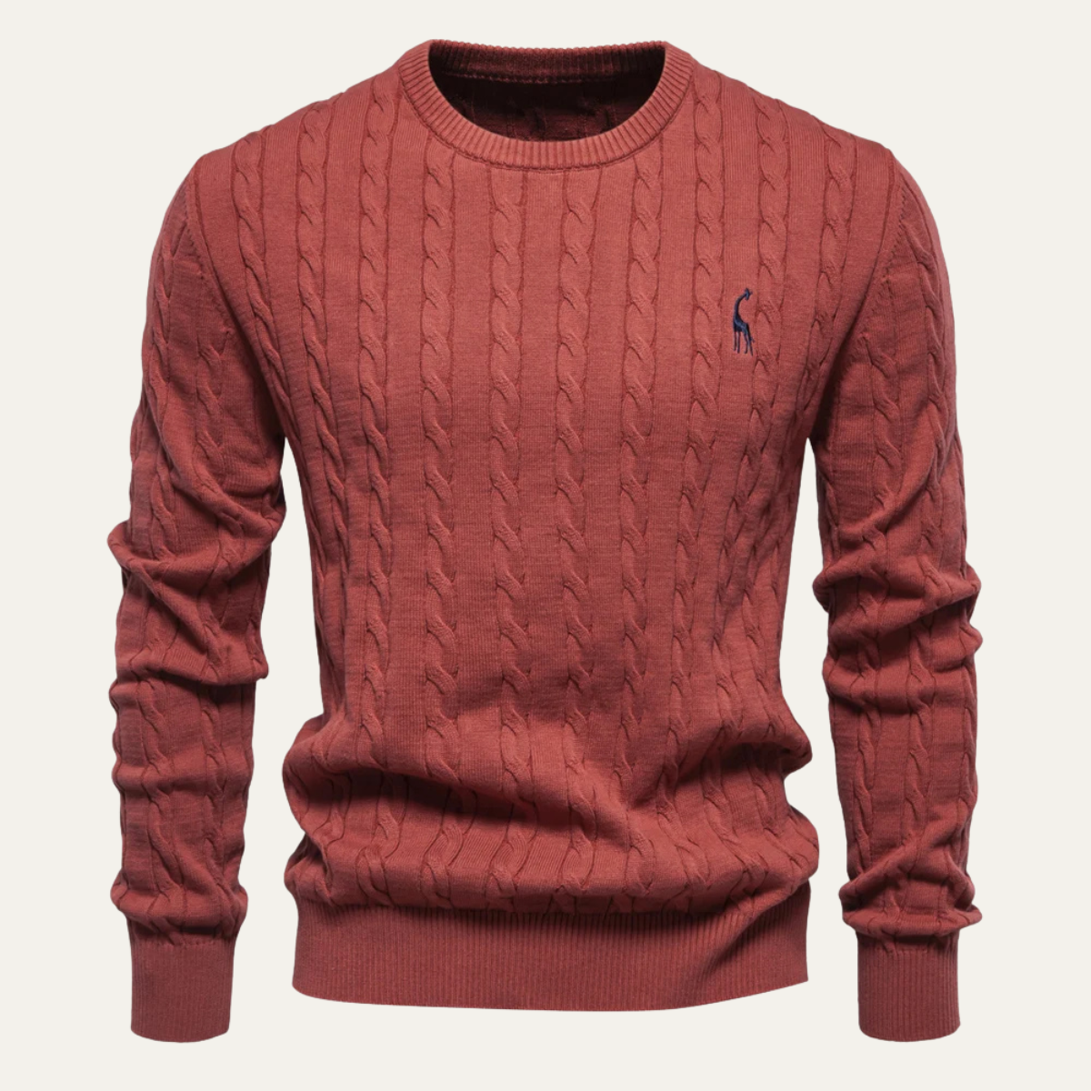 Men's Traditional Knit Crew Neck Pullover Sweater