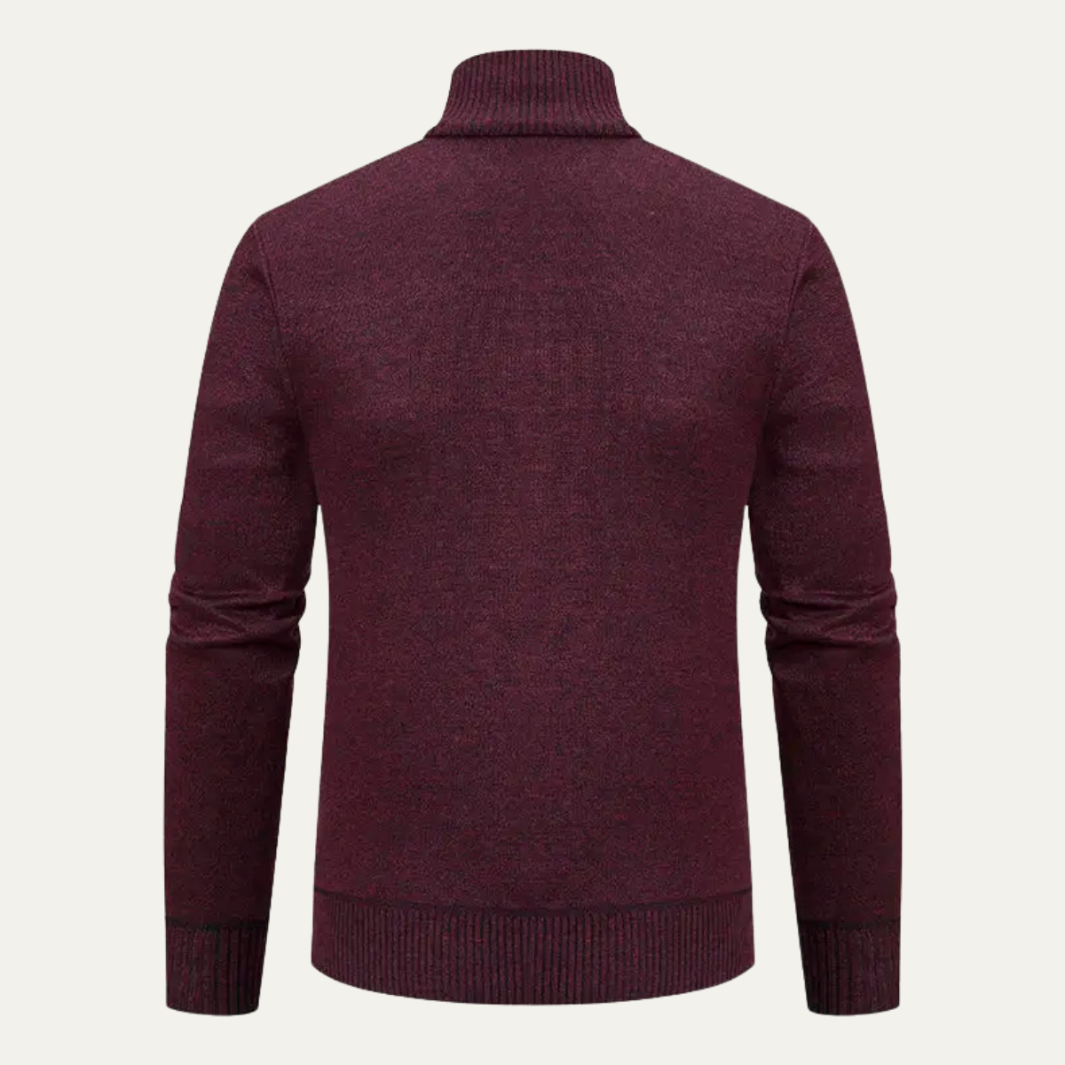 Men's Thermal Zip Up Knit Sweater Coat
