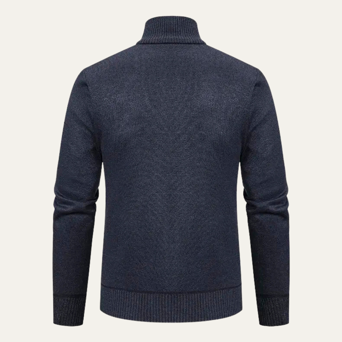 Men's Thermal Zip Up Knit Sweater Coat