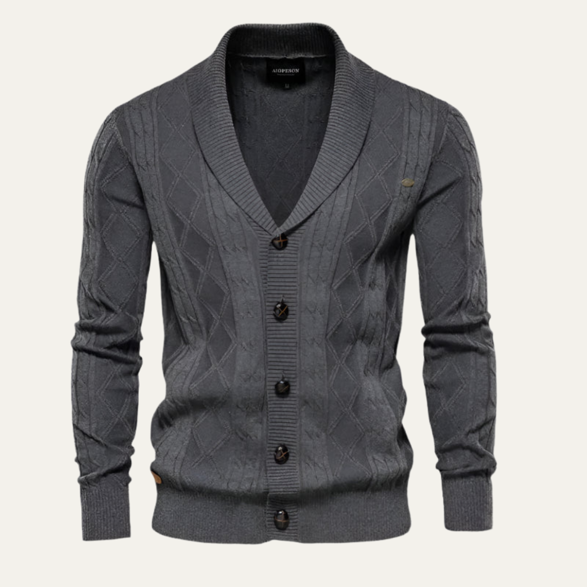 Men's Classic Crew Neck Cardigan