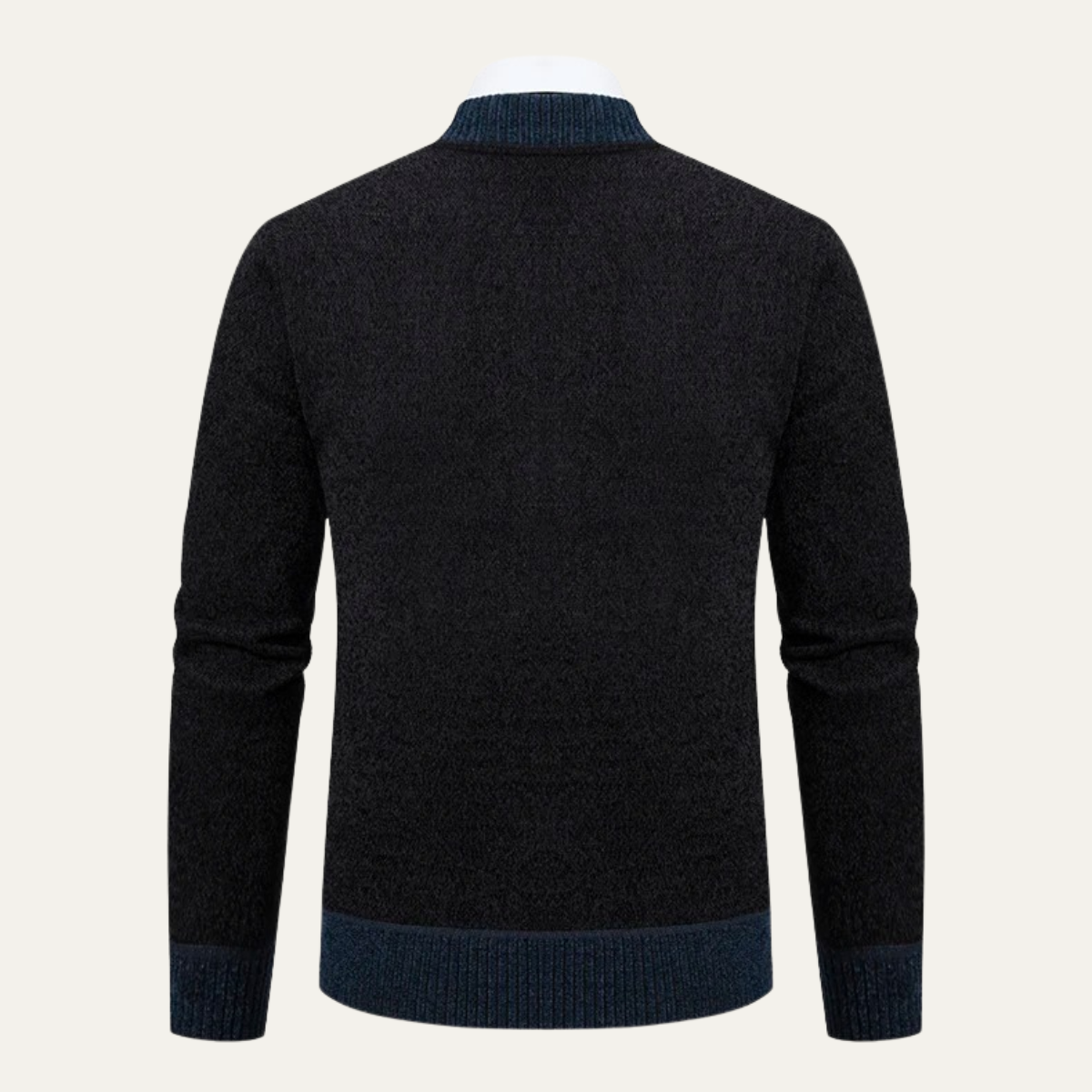 Men's Knit Fleece Zipper Sweater
