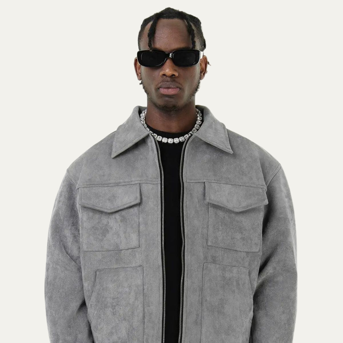 Rugged Leather Work Jacket for Men