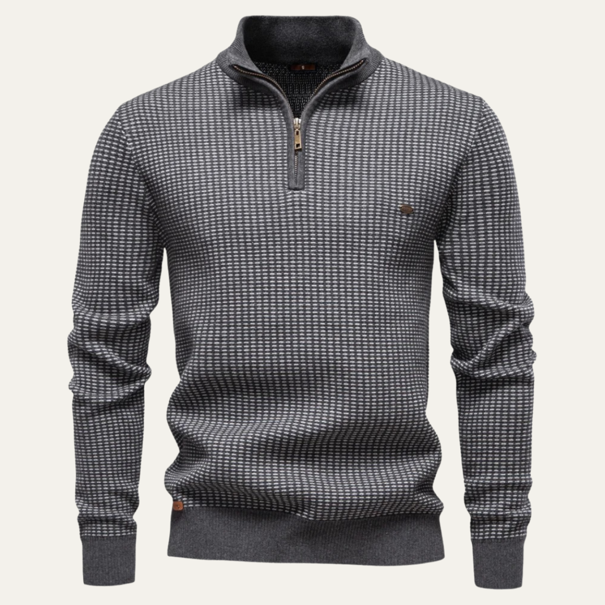 Men's Classic Small Check Pullover Sweater