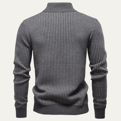 Men's Classic Small Check Pullover Sweater