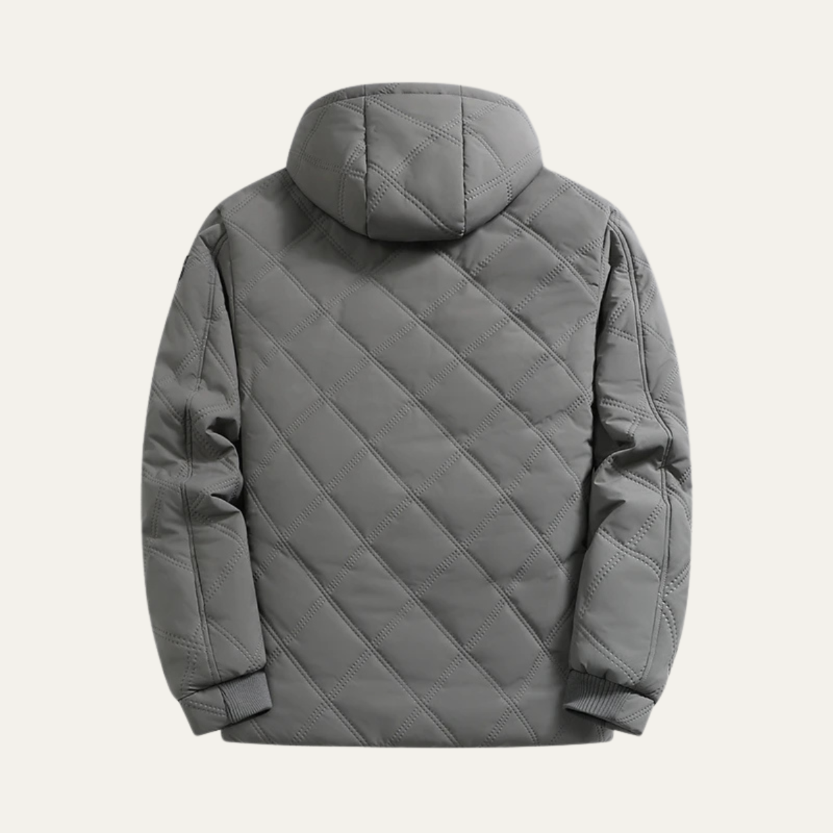 Warm Padded Men's Hoodie Coat