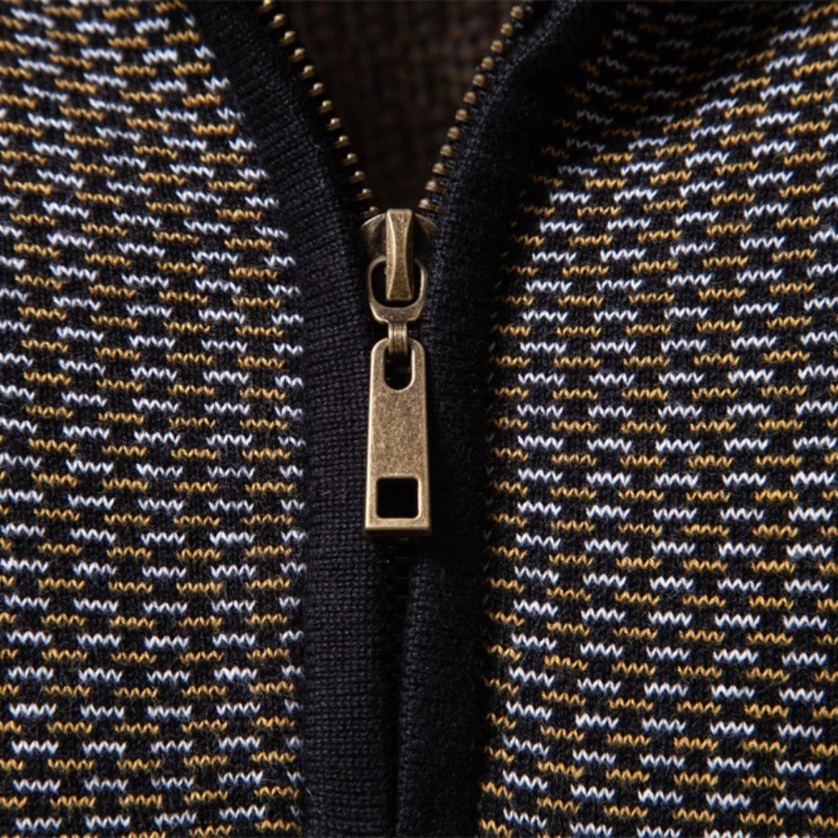 Men's Thick Quilted Half Zip Sweater