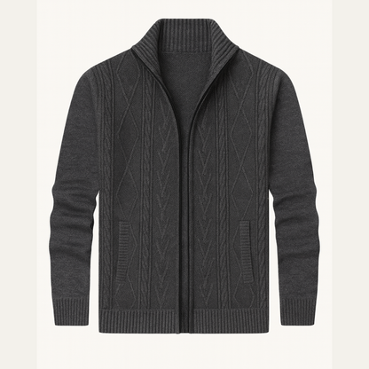 Men's Traditional Crew Neck Cable Sweater