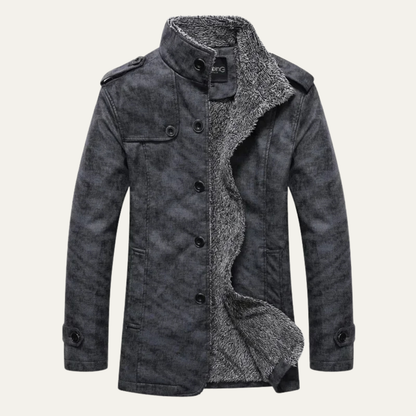 Warm Fleece Lined Men's Winter Coat