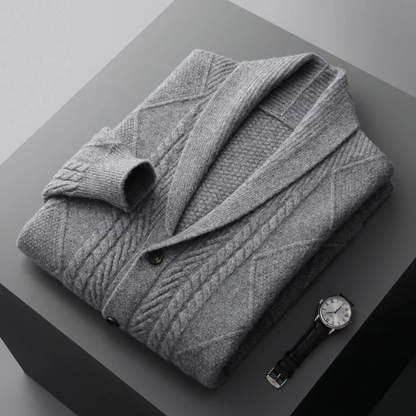 Classic Crew Neck Knit Cardigan