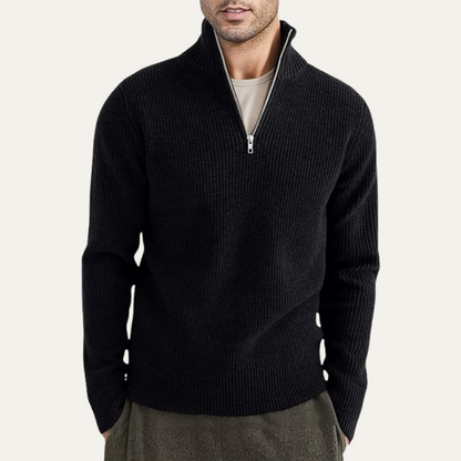 Men's Fleece Quarter Zip Sweater - OutfitLondon