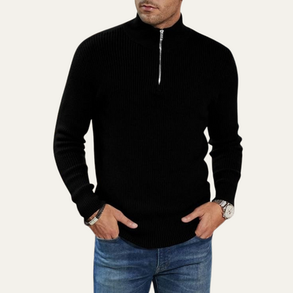 Men's Fleece Quarter Zip Sweater