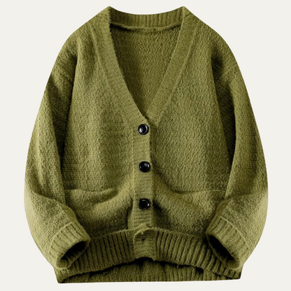 Soft Mens Crew Neck Sweater with Thick Knit