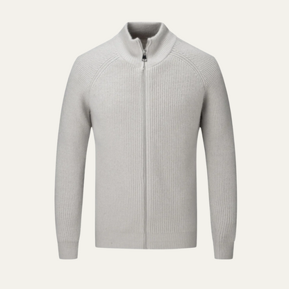 Men's Classic Zip Up Sweater Jacket - OutfitLondon
