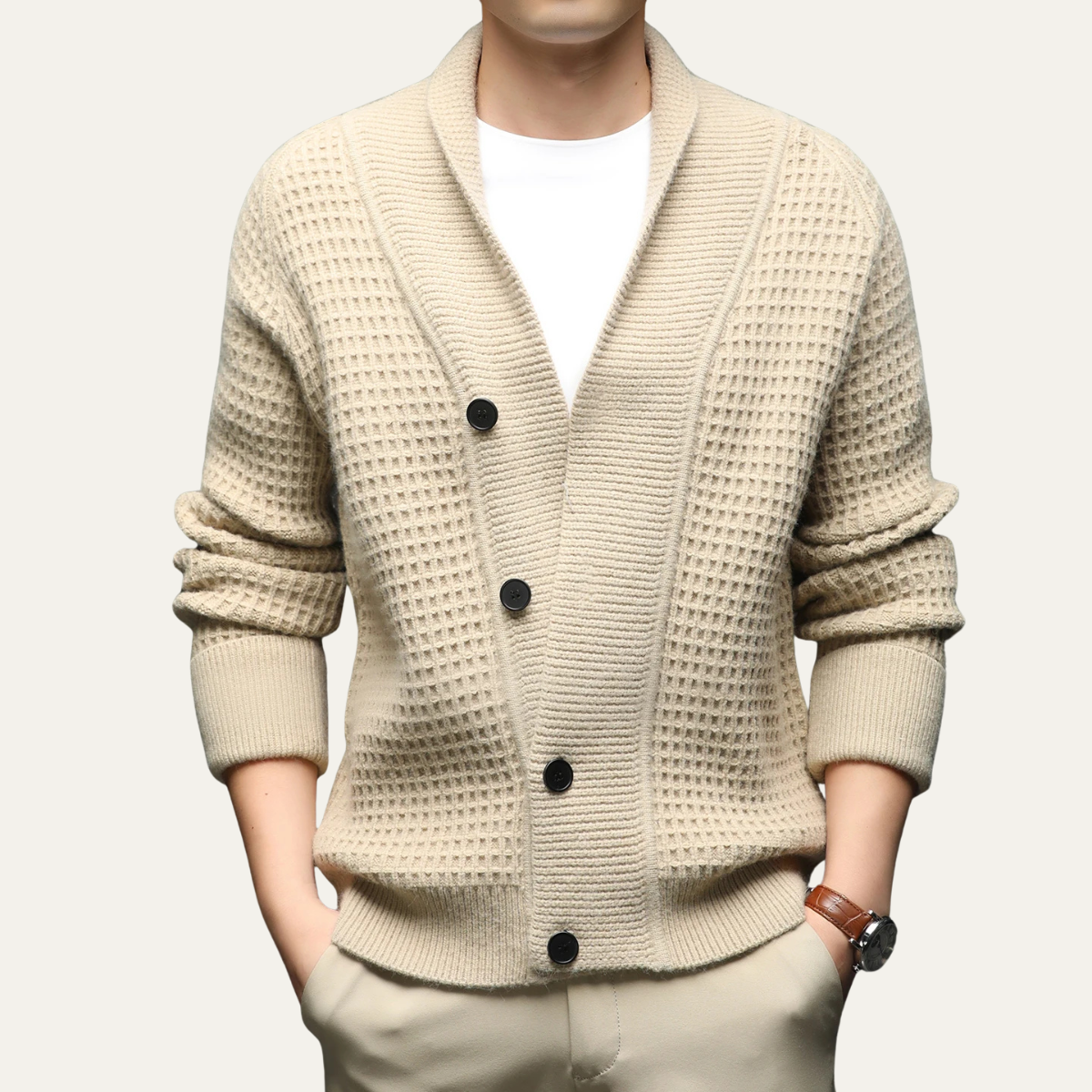Soft Mens Crew Neck Knitted Sweater - OutfitLondon