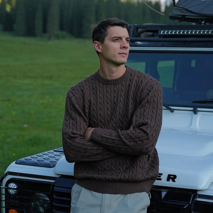 Men's Graphic Zipper Knitwear Jacket