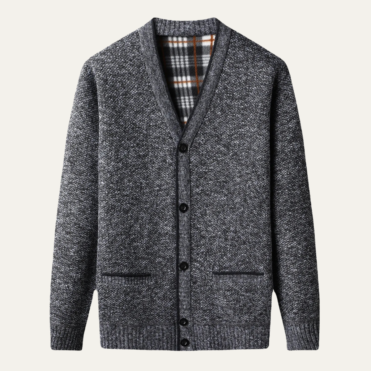 Men's Classic Plaid Crew Sweater