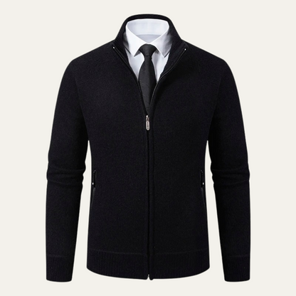 Men's Soft Zipper Sweater Cardigan - OutfitLondon