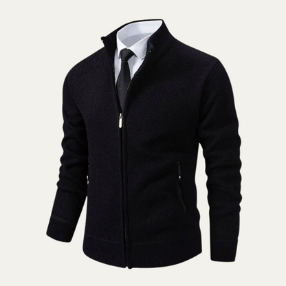 Men's Soft Zipper Sweater Cardigan