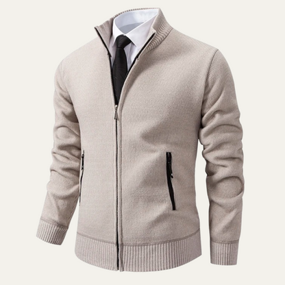 Men's Soft Zipper Sweater Cardigan