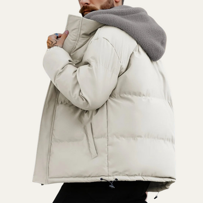Warm Men's Puffy Sherpa Coat