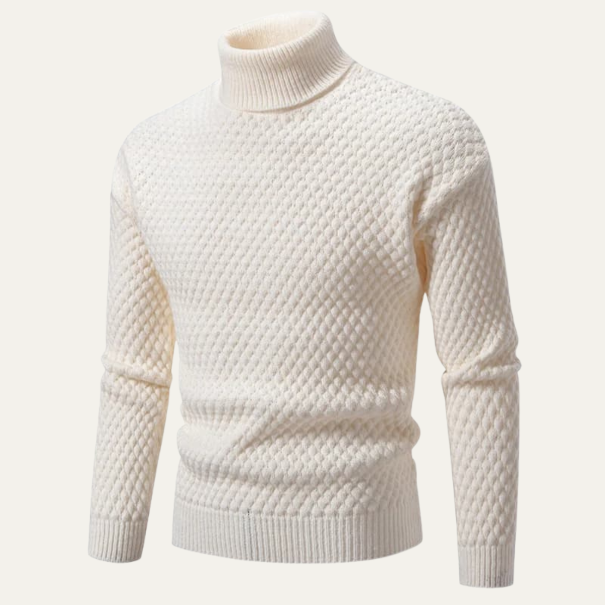 Men's Chunky Knit Crew Neck Sweater - OutfitLondon