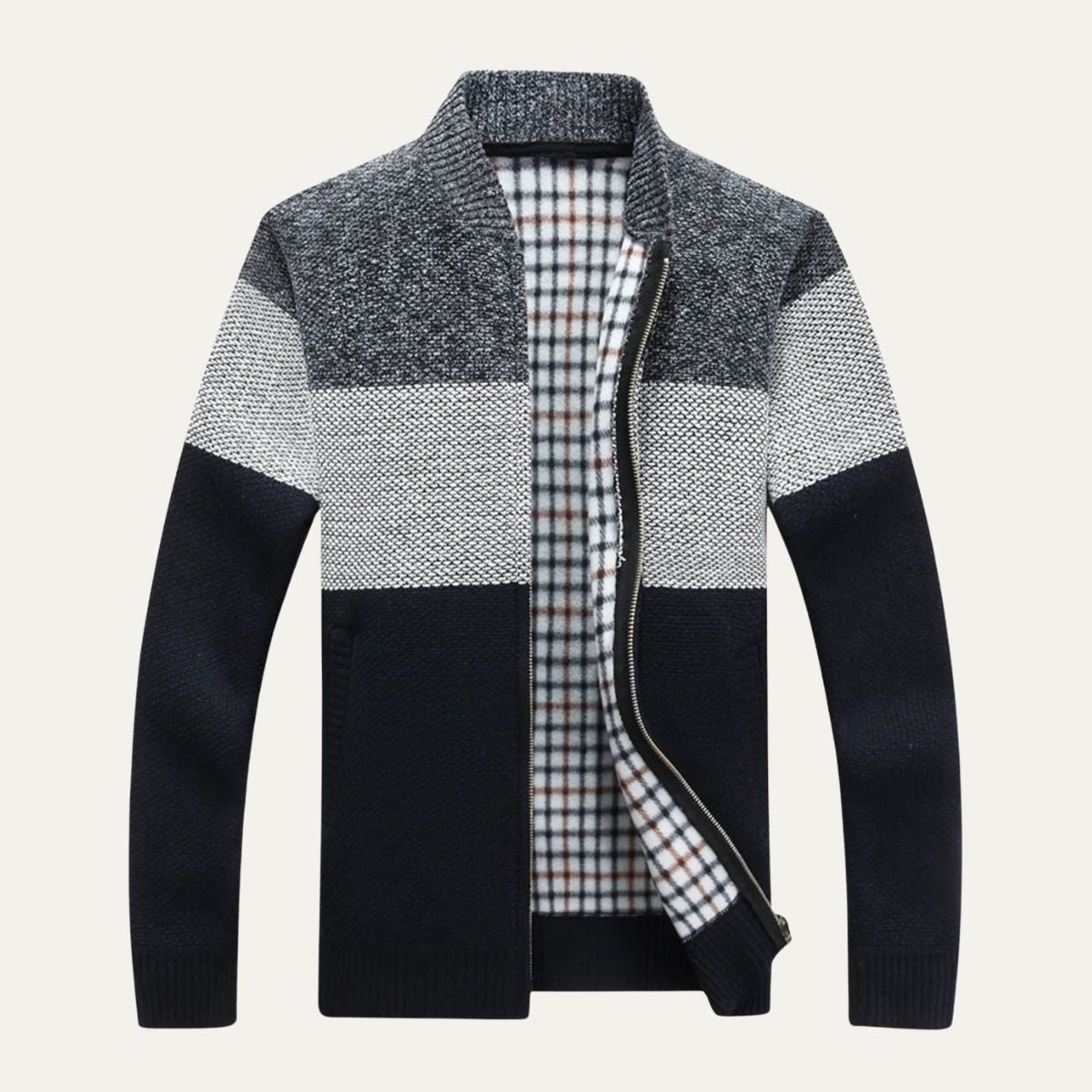 Men's Classic Multi Color Sweater Jacket