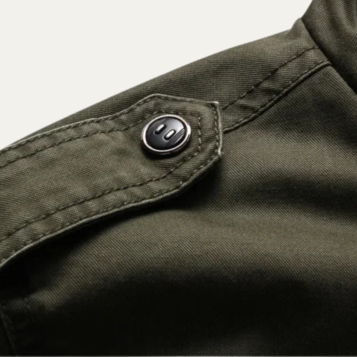 Tactical Army Style Parka Jacket with Collar