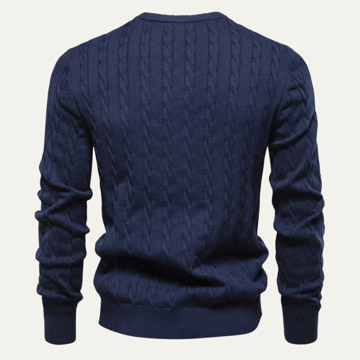 Men's Fashionable Knit Crew Neck Sweater