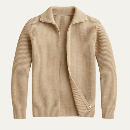 Classic Zip Up Mens Sweater