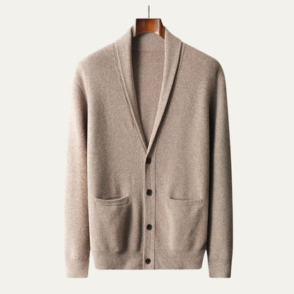 Men's Cozy Crew Neck Knit Cardigan