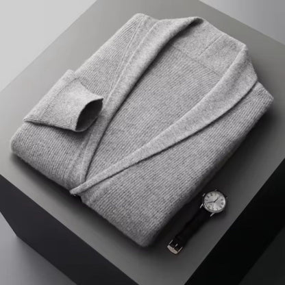Men's Cozy Crew Neck Knit Cardigan