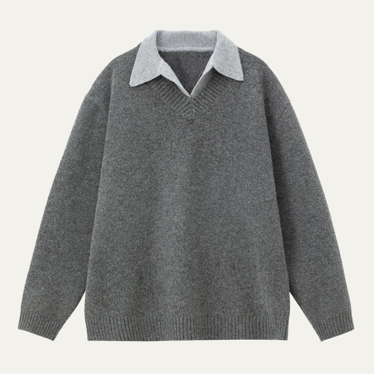 Men's Thick Crew Neck Pullover Sweater - OutfitLondon