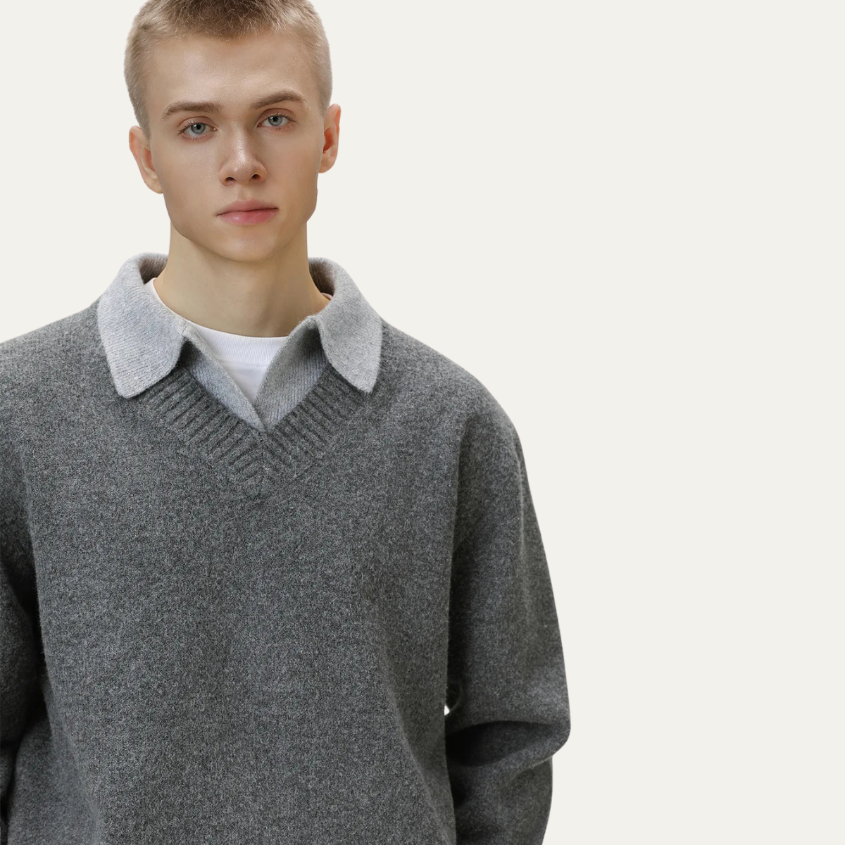 Men's Thick Crew Neck Pullover Sweater
