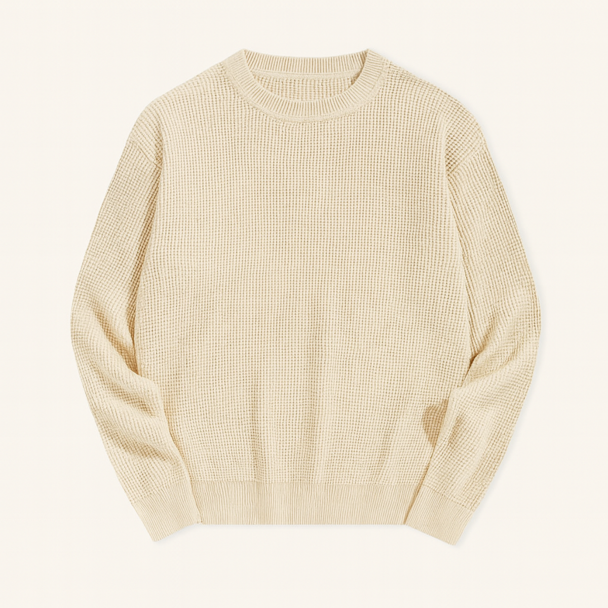 Men's Thick Grid Knit Sweater