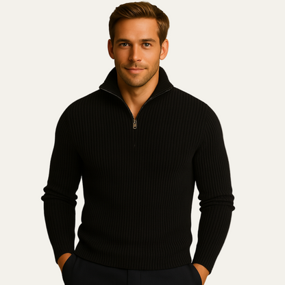 Classic Men's Textured Sweater