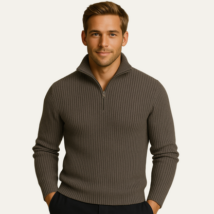 Classic Men's Textured Sweater