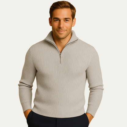 Classic Men's Textured Sweater