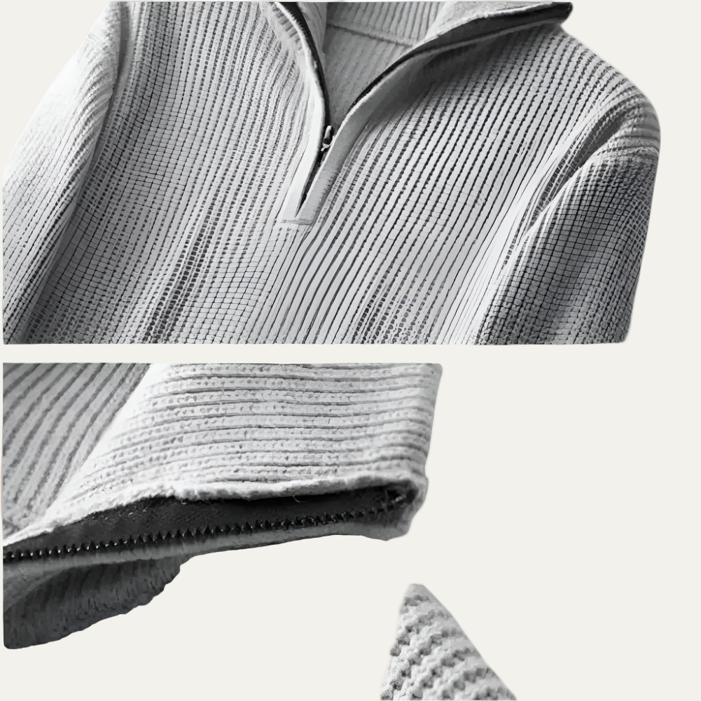 Classic Men's Textured Sweater