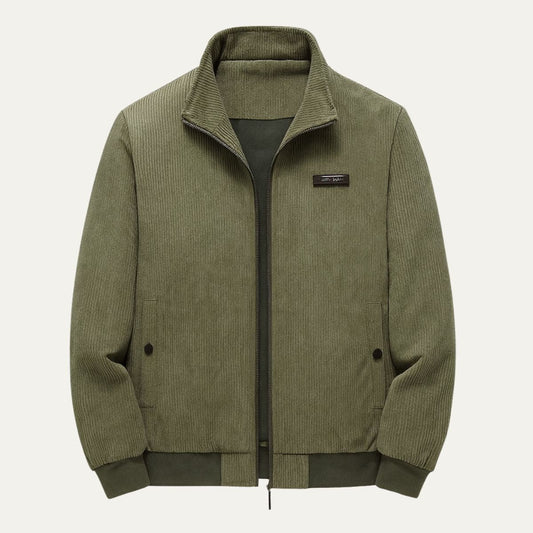 Men's Textured Classic Bomber Jacket - OutfitLondon
