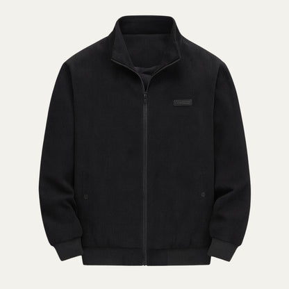 Men's Textured Classic Bomber Jacket