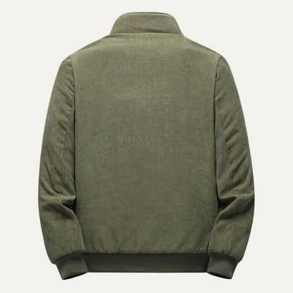 Men's Textured Classic Bomber Jacket