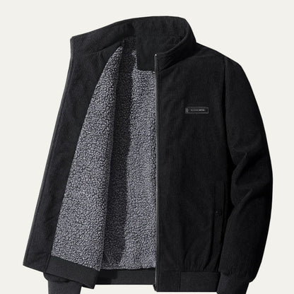 Men's Textured Classic Bomber Jacket