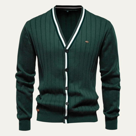Mens Casual Striped Sweater - OutfitLondon