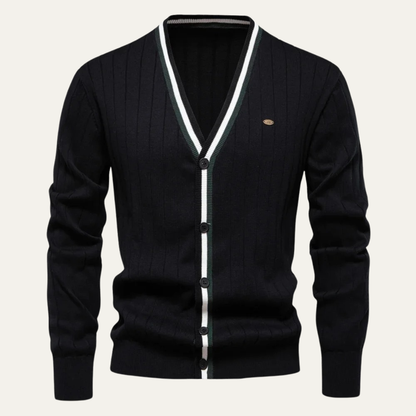 Mens Casual Striped Sweater